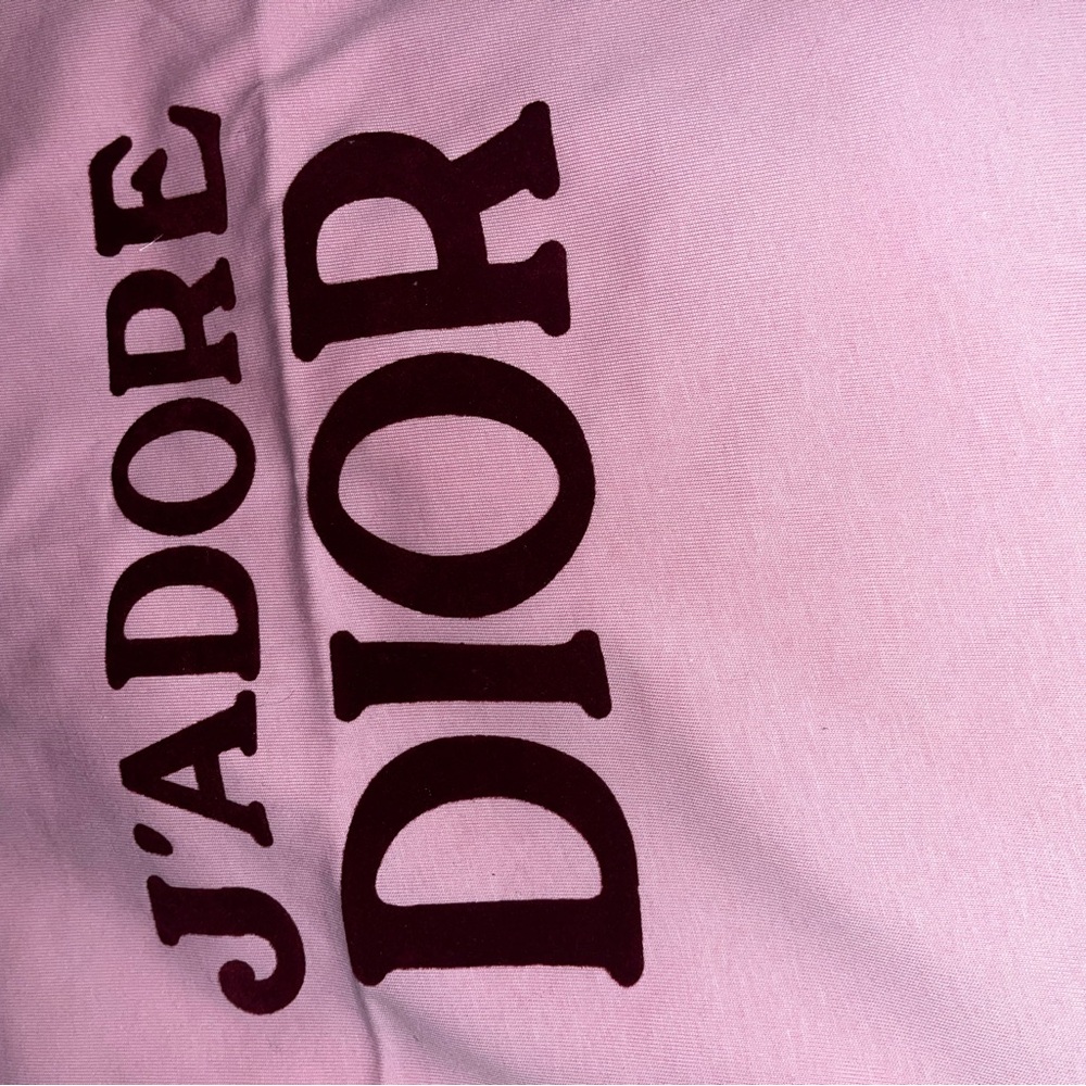 Dior Pink Tee with J'adore Print
